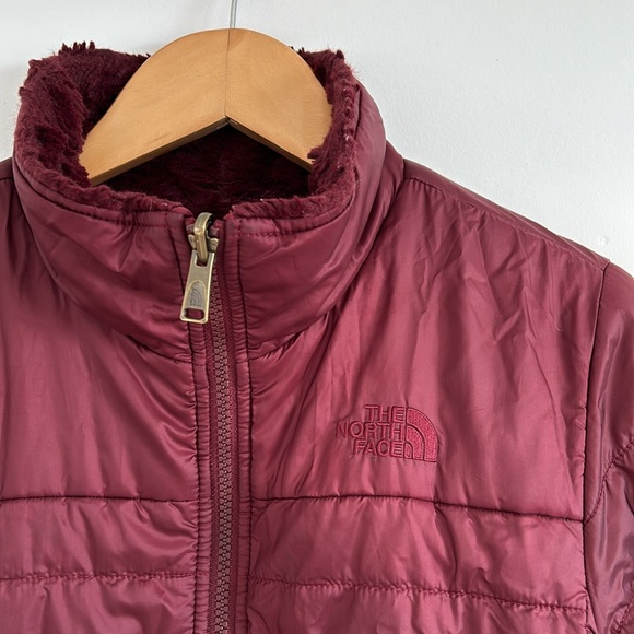 Excellent Condition North Face Girls Mossbud Swirl Reversible Jacket Large 14/16 - Picture 3 of 17